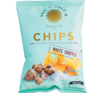 Kartoffelchips mit weißen Trüffeln