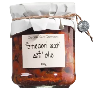 Getrocknete Tomaten in Olivenöl mit Kräutern