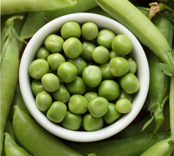 Frische ausgelöste Erbsen