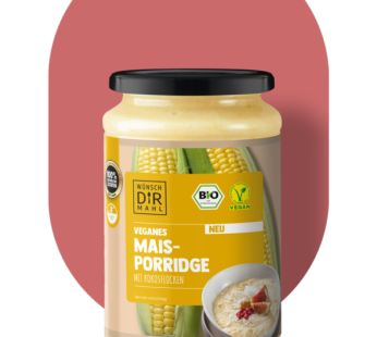 Veganes Maisporridge mit Kokosflocken